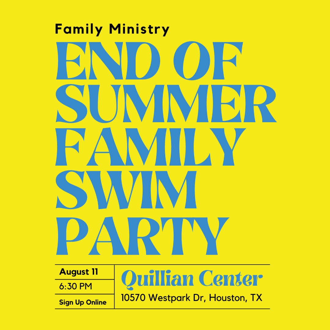 Family Ministry End-of-Summer Swim Party