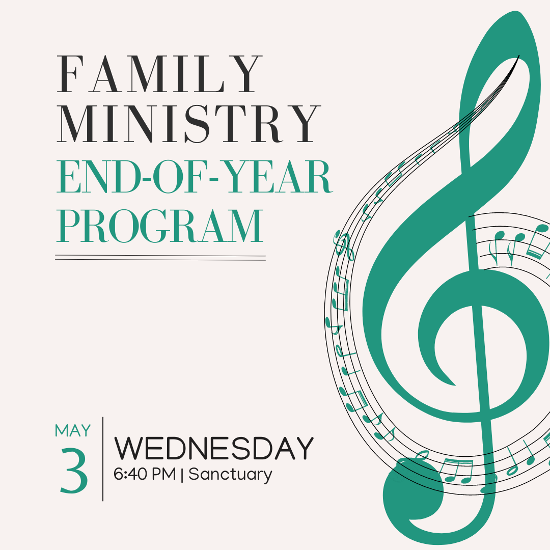 Family Ministry End-of-Year Program