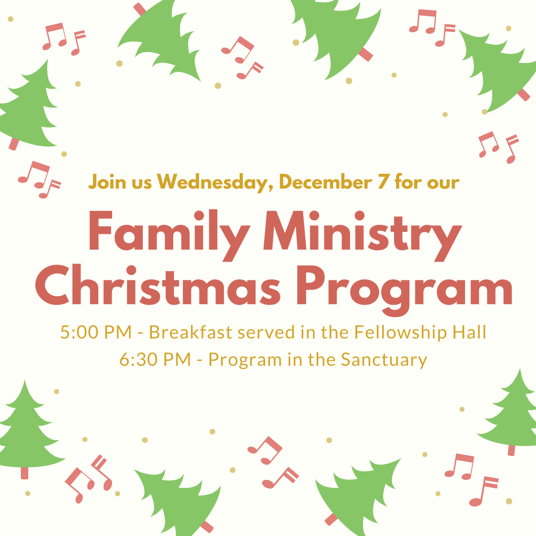 Family Ministry Christmas Program