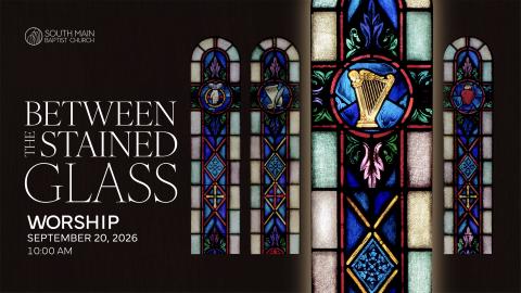 close up of panes of the south main stained glass windows
