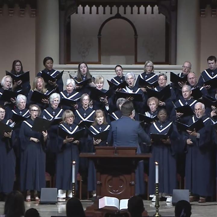 South Main Sanctuary Choir performing in Sanctuary