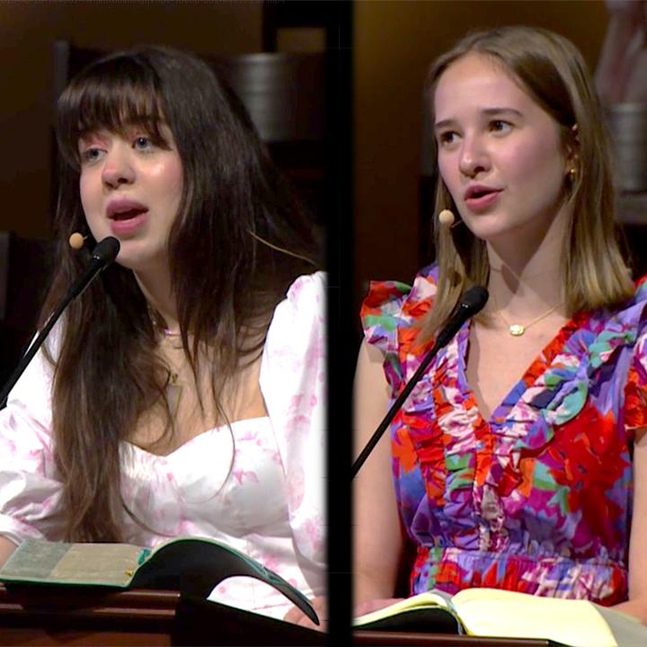 finley walton and ruby jefferies preaching in worship