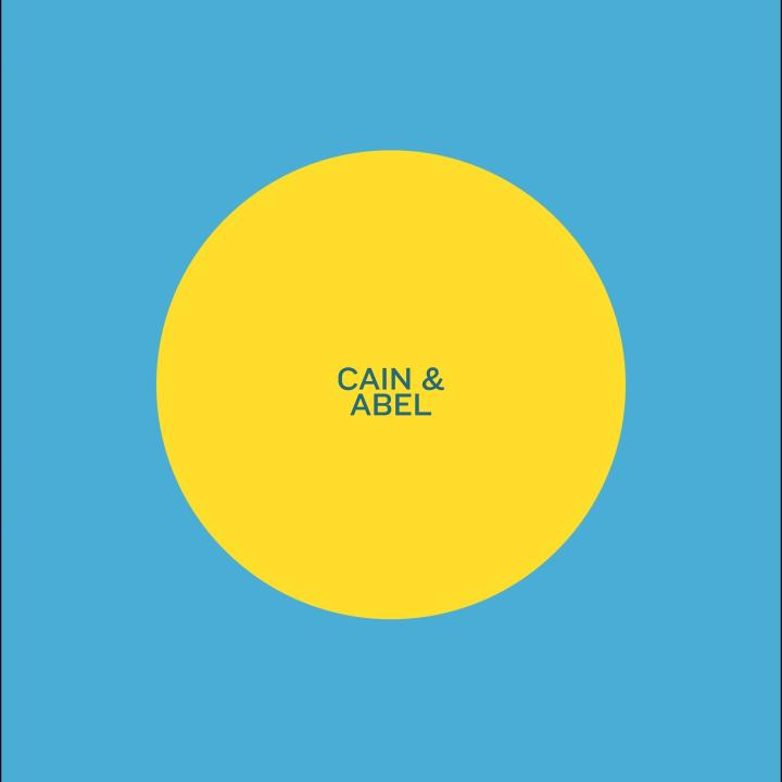yellow circle on a blue background