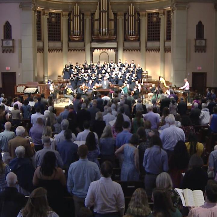 congregation singing in worship