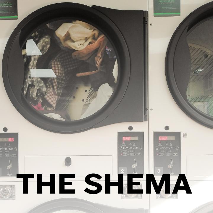 washer and dryer in a laundromat