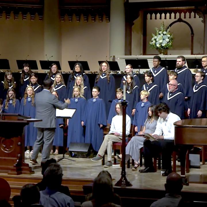 Tribe & Youth Choir singing in worship