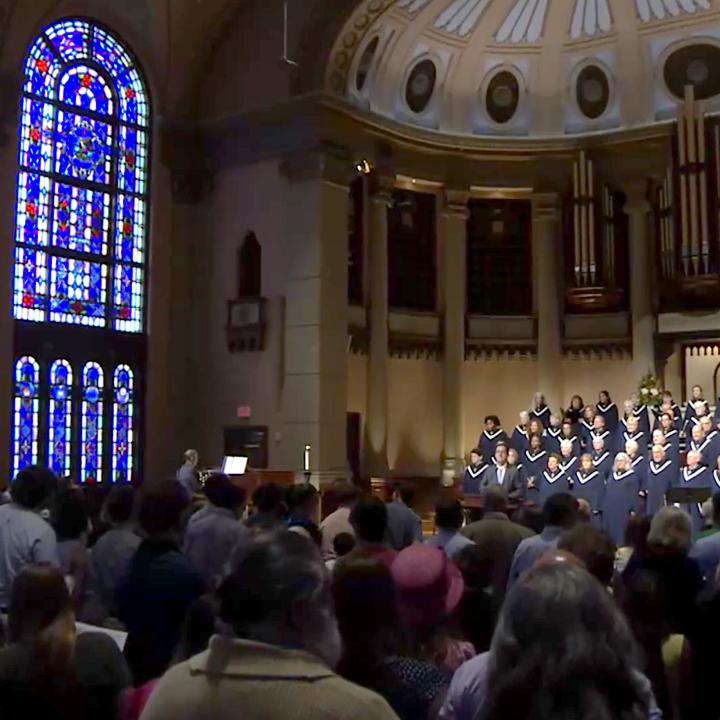 congregation singing in worship